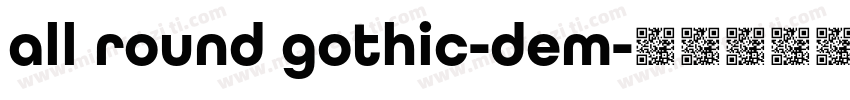 all round gothic-dem字体转换